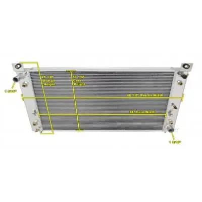 Three Row Champion Aluminum Radiator for 1999 - 2011 Chevy Pick Up, CC2370 thumbnail 3