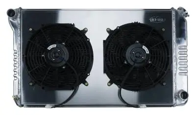Firebird Radiator 70-81 Firebird Manual Transmission Aluminum And 12 Inch Dual Fan Kit Cold Case Radiators