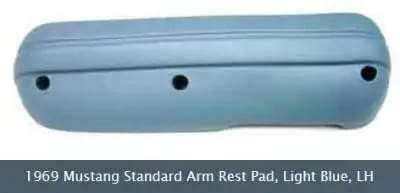 Replacement Arm Rests for 1969 Mustang (All Models) Pair