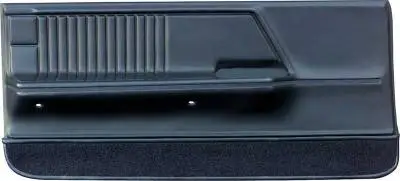 1967 Camaro / Firebird Black Deluxe Molded Front Door Panels