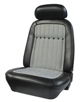 1969 Camaro Deluxe Houndstooth OE Reclining Front Bucket Seats thumbnail 3
