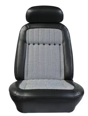 1969 Camaro Deluxe Houndstooth OE Reclining Front Bucket Seats thumbnail 4