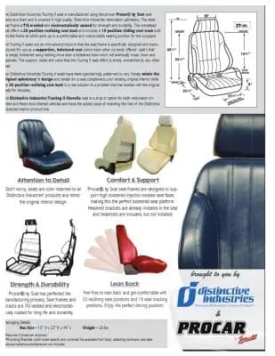 1966 Chevelle & El Camino Touring II Front Bucket Seats Assembled thumbnail 4