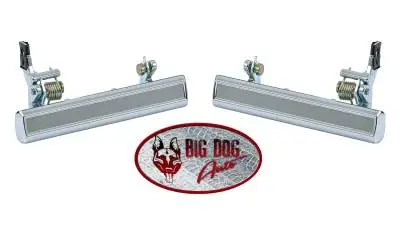 Exterior Door Handle Set 1976 to 1981 Chevrolet Camaro & Firebird Models - Chrome thumbnail 2