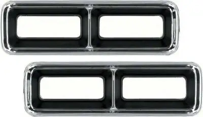 1968 Camaro Complete Replacement Tail Light Set, Bezels, Lens, Right & Left thumbnail 2