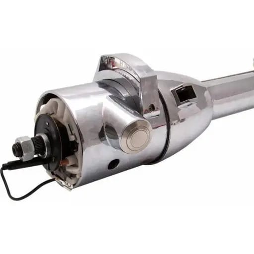 33" Push Button Start Chrome Steering Column Automatic with Gear Indicator Window and Shifter