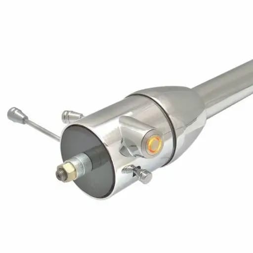 32" Orange Push Button Start Chrome Steering Column Floor Shift from Helix