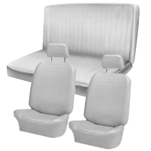 1972 -74 VW Karmann Ghia Sedan Original Seat Upholstery, Front and Rear Seats