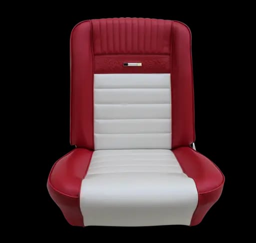 Deluxe Pony Upholstery for 1964 1/2 - 1966 Mustang 2+2 Fastback w/Bucket Seats Front/Rear
