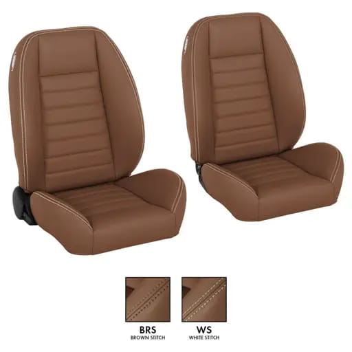 Cruiser Universal Lowback Bucket Seats - Brown