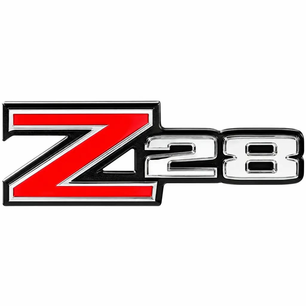 1970-1973 Chevy Camaro Z28 Rear Spoiler Emblem Die-Cast GM Licensed OER 3981889