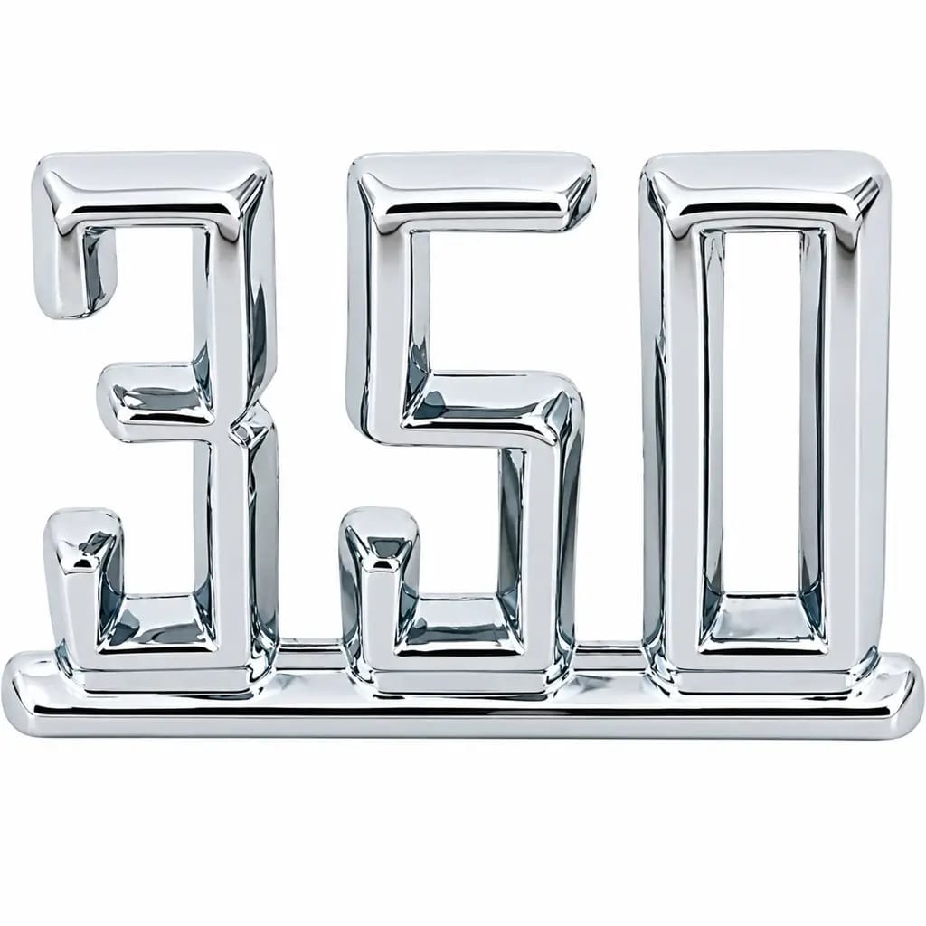 1965-67 Chevy Nova Impala Caprice Camaro 350 Front Fender Emblems - Pair image 2
