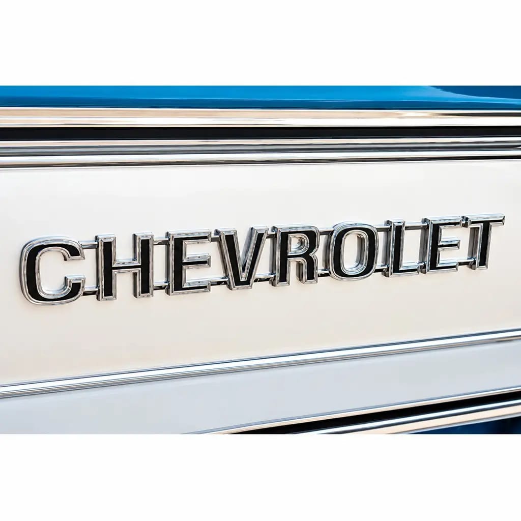 1973-1980 Chevy C/K Truck & 1973-1978 Blazer Tailgate CHEVROLET Emblem Chrome image 3