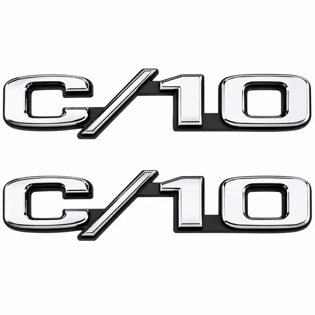 1969-1970 Chevy C10 Pickup Suburban Blazer Front Fender Emblems Pair