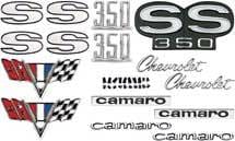 *R1068 - 1967 Camaro SS 350 Emblem Kit