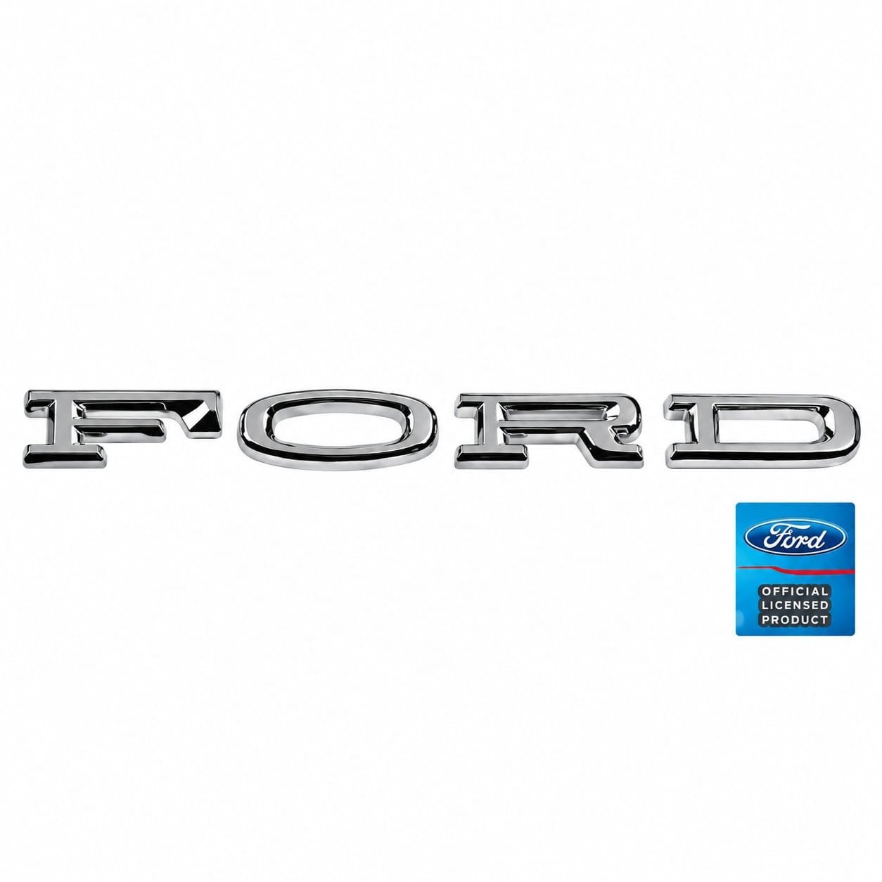 1964-1966 Ford Mustang 1964 Fairlane FORD Hood Emblem Letter Set Adhesive Backed