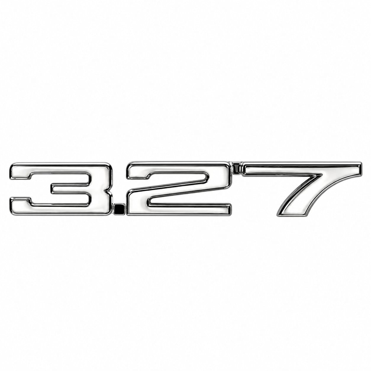 1968 Chevrolet Camaro 327 Front Fender Emblem Set - LH & RH Pair - Chrome
