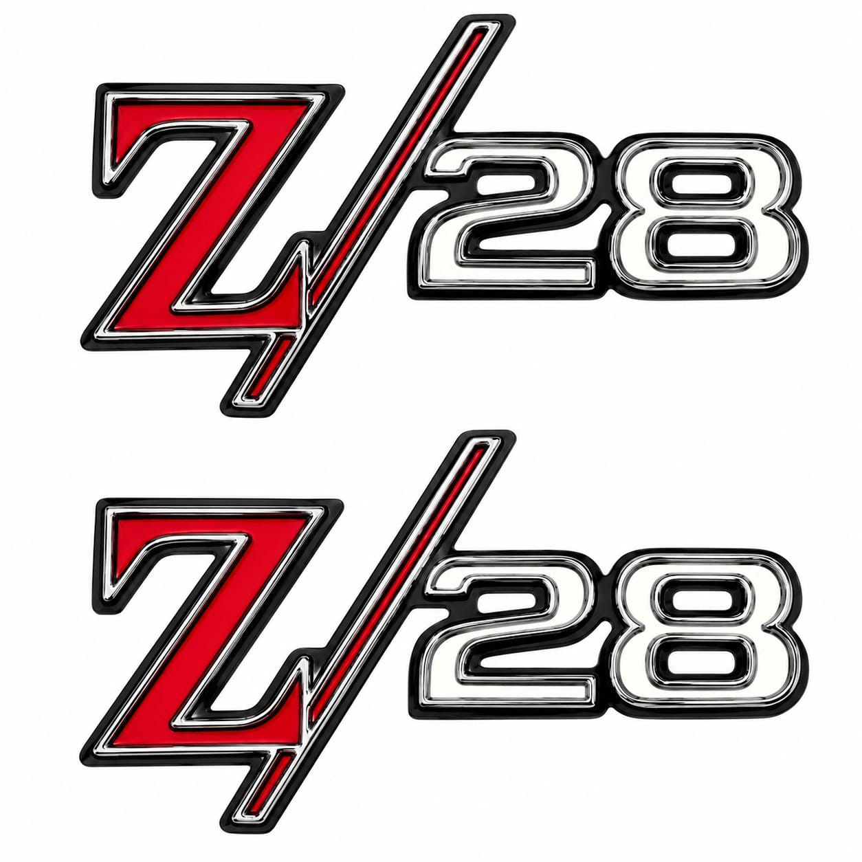 1969 Chevy Camaro Z28 Front Fender Emblems – LH & RH Pair – OER