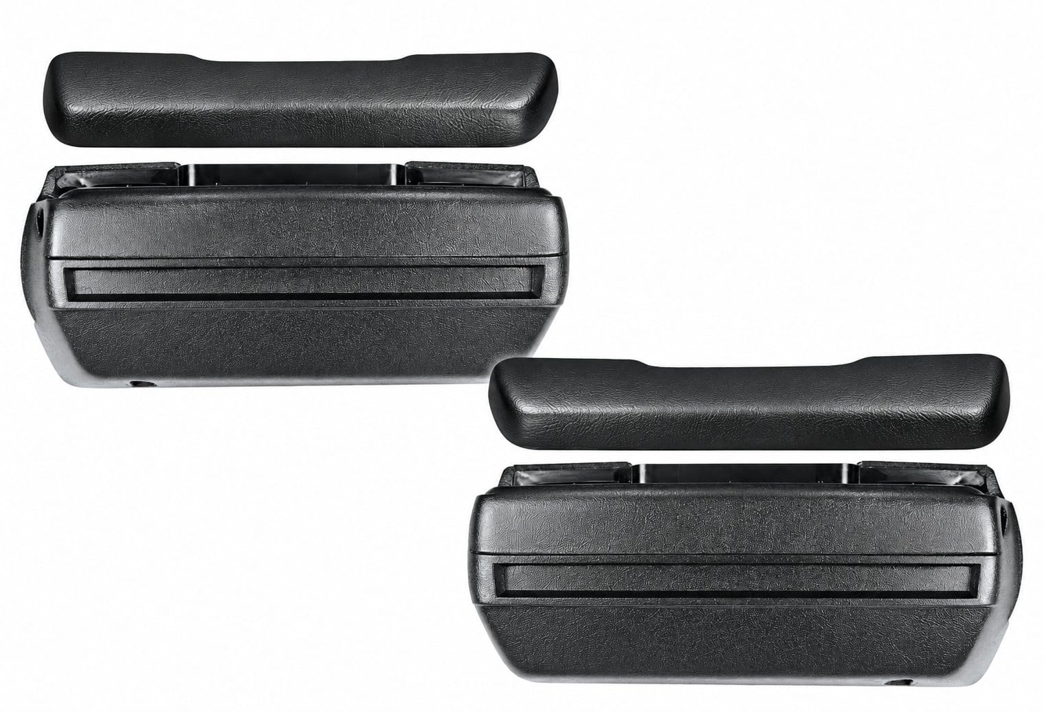 1968-1972 GM Front Door Armrest Pad & Base Kit – Black – 4 Piece – LH RH – Camaro Firebird GTO Chevelle & More