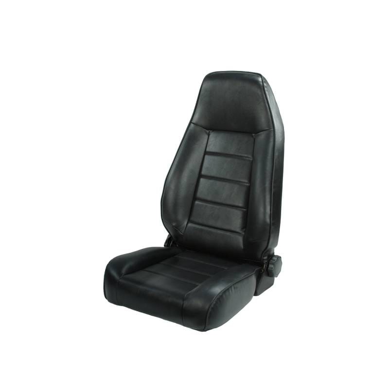 High-Back Front Seat, Reclinable, Black, 76-02 Jeep CJ & Wrangler