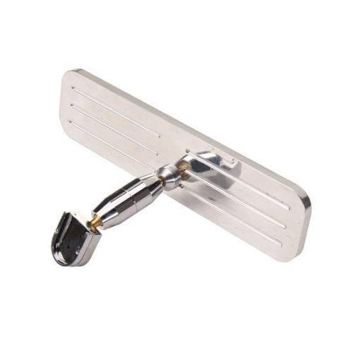 POLISHED ALUMINUM REAR VIEW MIRROR - BALL MILLED
