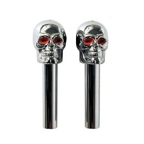 Red Eye Skull Door Lock Knobs Universal for any Hot Rod Rat Rod Street Rod