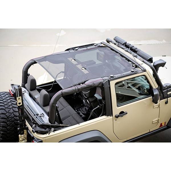 Eclipse Sun Shade, Black, 2 Door; 07-16 Jeep Wrangler JK