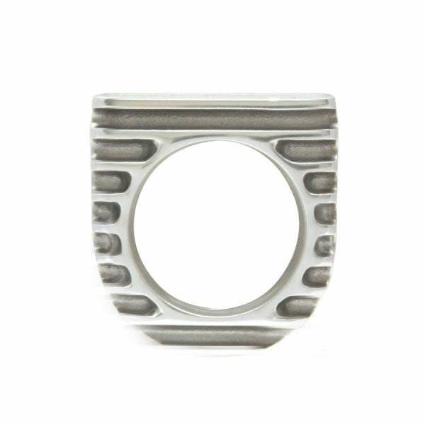 Vintage Style Finned Single Gauge Billet Instrument Bezel