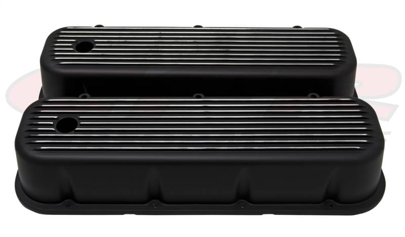 1965-95 Chevy Big Block 396-427-454-502 Tall Aluminum Black Billet Valve Covers