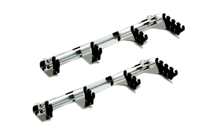 Universal 7mm to 9mm Chrome Steel Linear Wire Loom Set