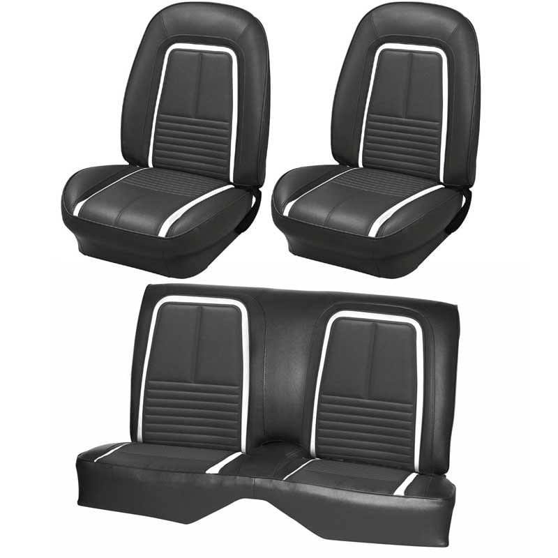 1967 Camaro Convertible Deluxe Front Bucket and Rear Bench Seat Upholstery