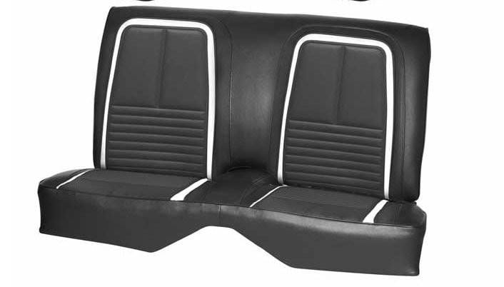 1967 Camaro Deluxe Front and Rear Bench Seat Upholstery - Non-Folding Rear (53")