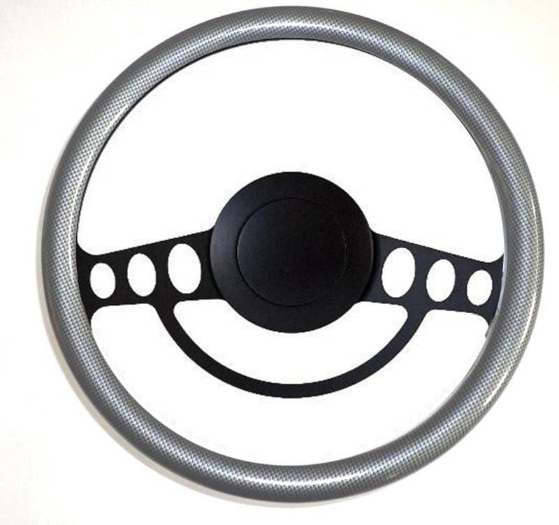 14" Hot Rod Steering Wheel w/Your Choice of Half-Wrap