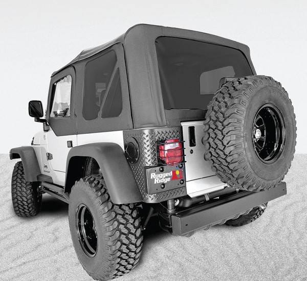 XHD Soft Top, Black, Tinted Windows, Sailcloth; 97-06 Jeep Wrangler TJ