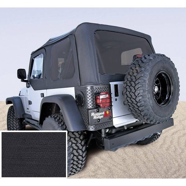 XHD Soft Top, Black, Tinted Windows; 97-06 Jeep Wrangler TJ