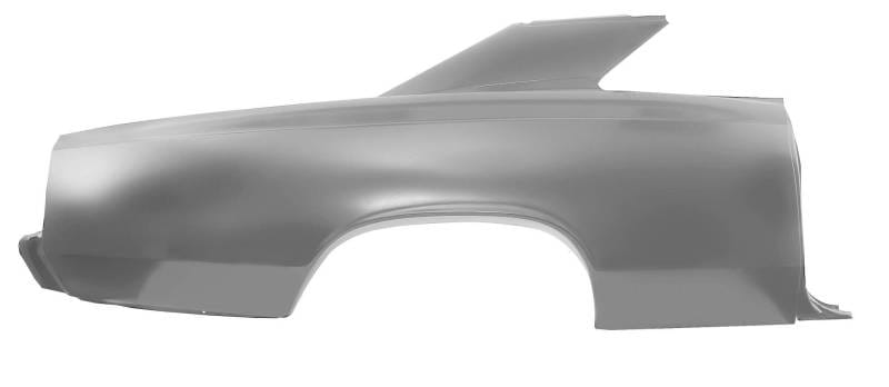 Full Quarter Panel for 1966 -67 Chevelle Coupe, Right or Left Hand