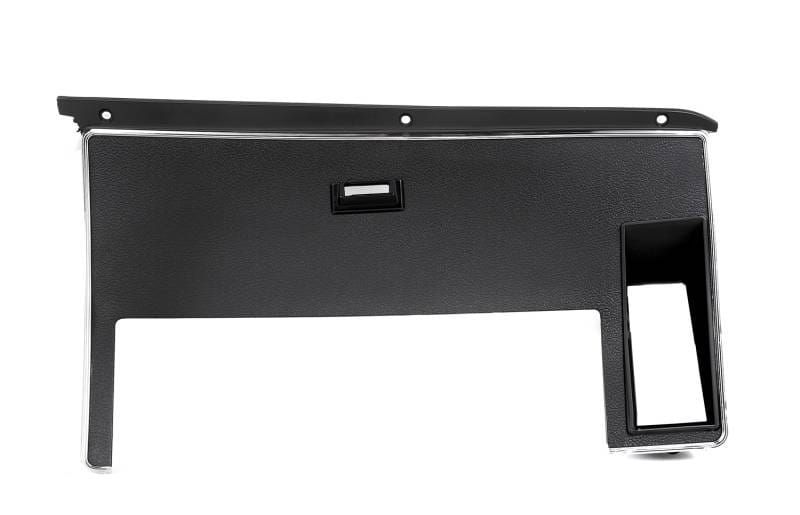 72-73 Mustang Dash Trim w/ warning light hole, Black