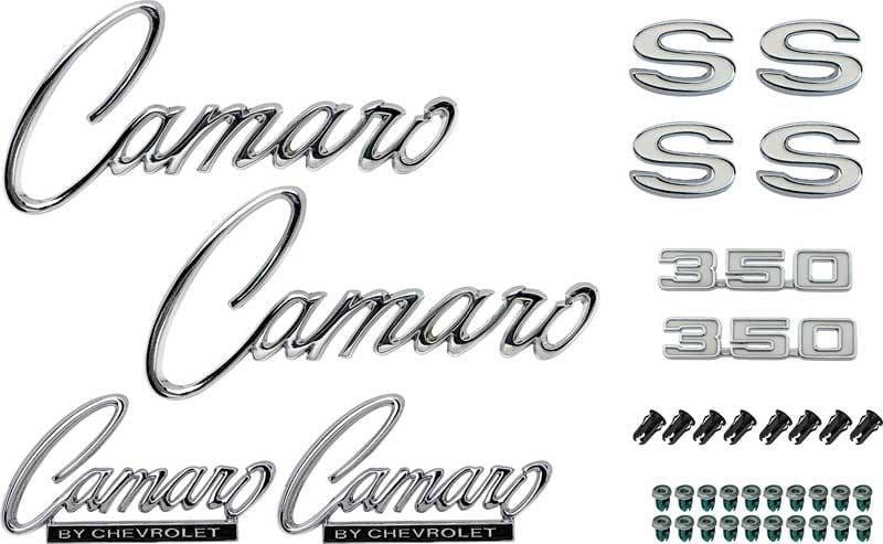 *R1086 - 1969 Camaro SS 350 without RS Option Emblem Kit