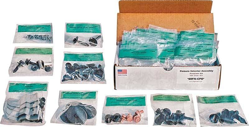 F500112 - 1967 Camaro Coupe Deluxe Interior 273 Piece Master Interior Fastener Set