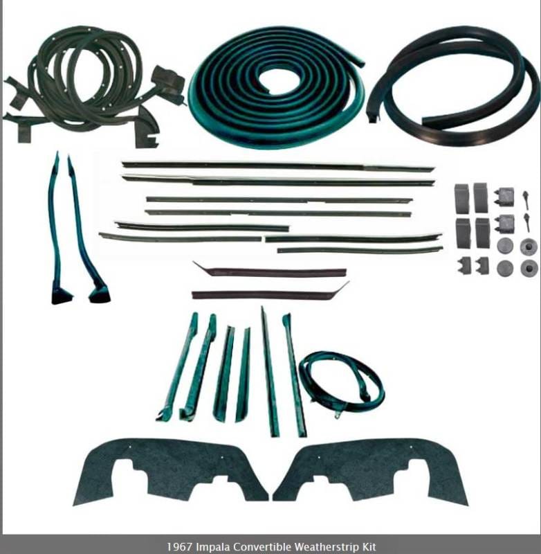*WK225 - 1967 Impala Convertible Weatherstrip Kit