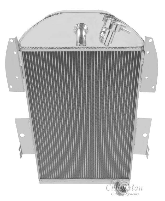 1934-1936 Chevy Pick Up Truck w/Inline Six Champion Three Row Radiator CC3436