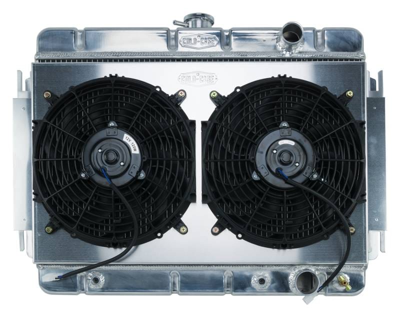 64-65 Chevelle / El Camino Aluminum Radiator And Dual 12 Inch Fan Kit AT Cold Case Radiators