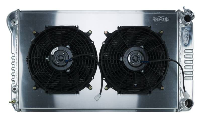 68-72 A-Body LS SWAP Aluminum Radiator And Dual 12 Inch Fan Kit Cold Case Radiators