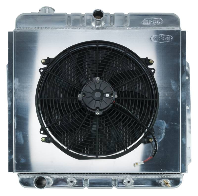 53-56 Ford F100 Aluminum Performance Radiator And 16 Inch Fan Kit Cold Case Radiators