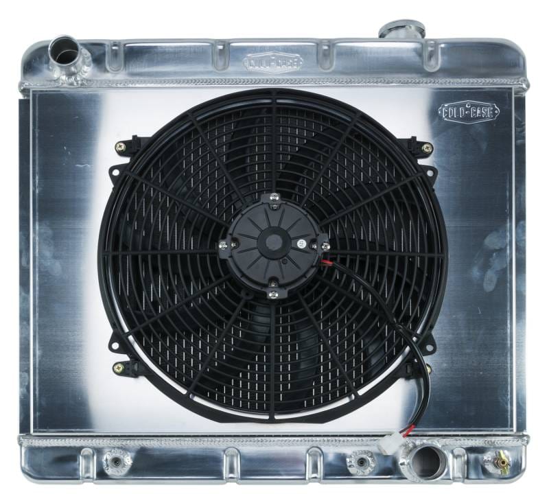 63-66 Chevy/GMC Pickup Truck Aluminum Radiator And 16 Inch Fan Kit AT Cold Case Radiators