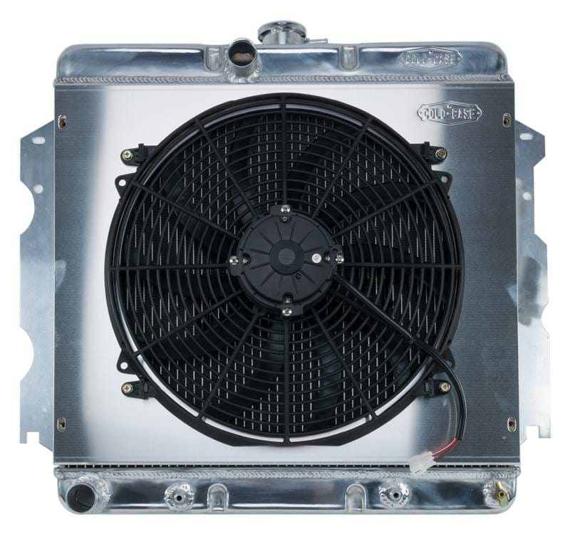 62-74 A,B,C,E Body SB Aluminum Performance Radiator And 16 Inch Fan Kit AT 18x22 Inch Cold Case Radiators