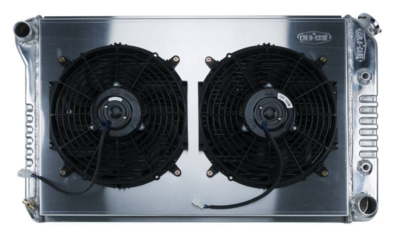 70-81 Camaro Aluminum Radiator And 12 Inch Fan Kit AT Cold Case Radiators