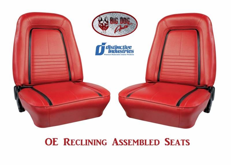 1967 Camaro Deluxe OE Reclining Front Bucket Seats