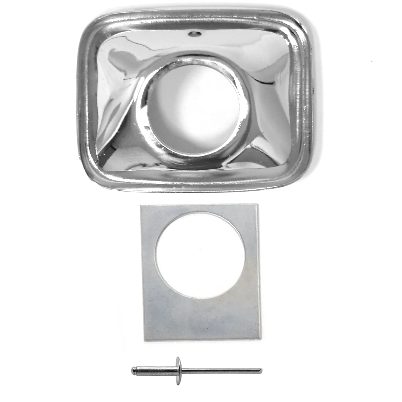 1969 Ford Mustang Mercury Cougar Center Console Cigarette Lighter Bezel with Retainer – Chrome