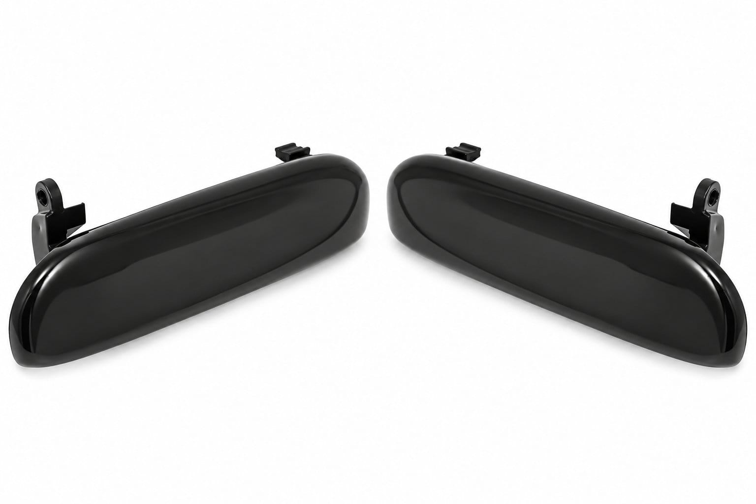 1994-1998 Ford Mustang Black Outside Door Handle Pair - Driver & Passenger Side